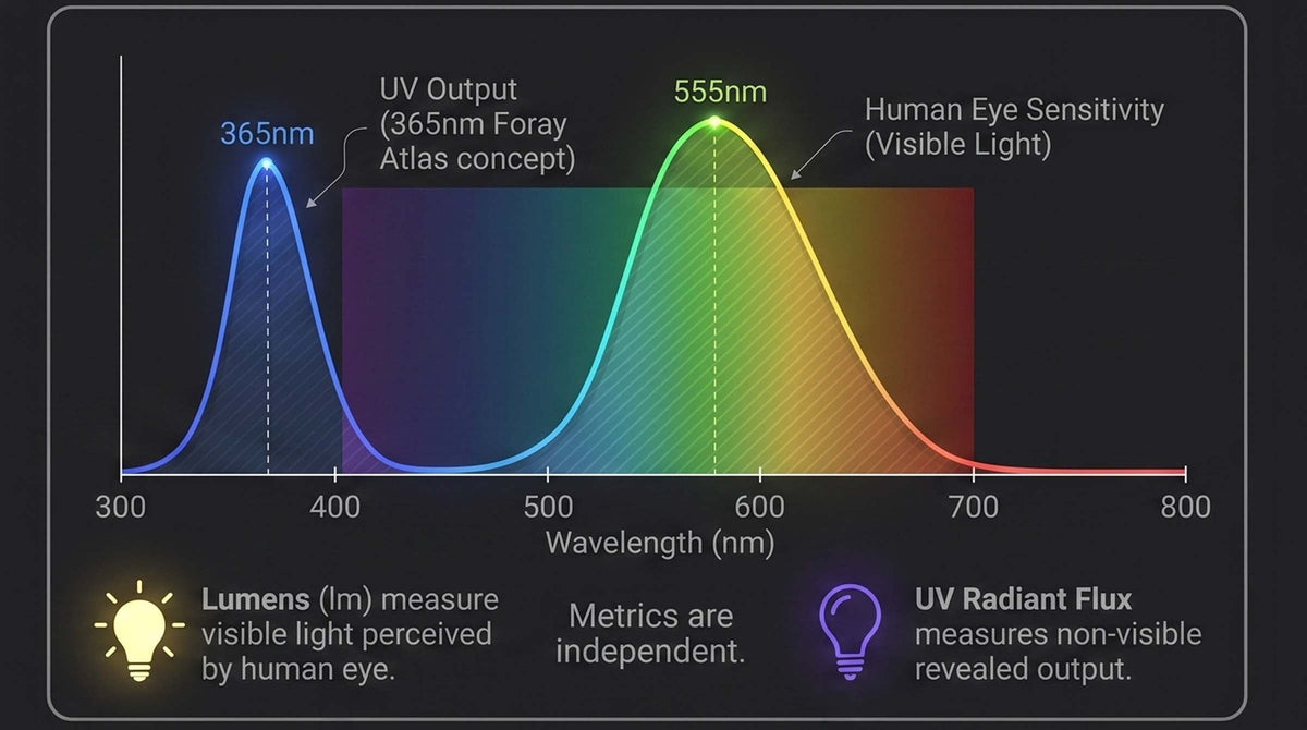 Why Lumens Do Not Measure UV Flashlight Performance